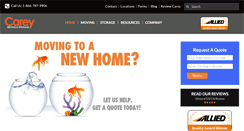 Desktop Screenshot of careymoving.com